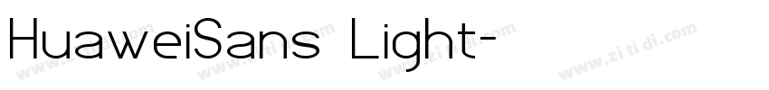 HuaweiSans Light字体转换